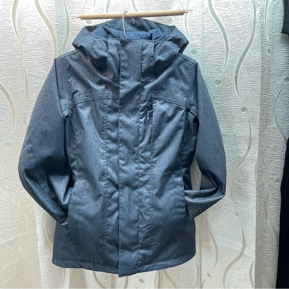 Burton Snowboard Jacket Womens M Blue Excellent Dryride Insulated Hooded
